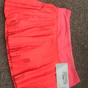 Lululemon pleated neon pink skirt